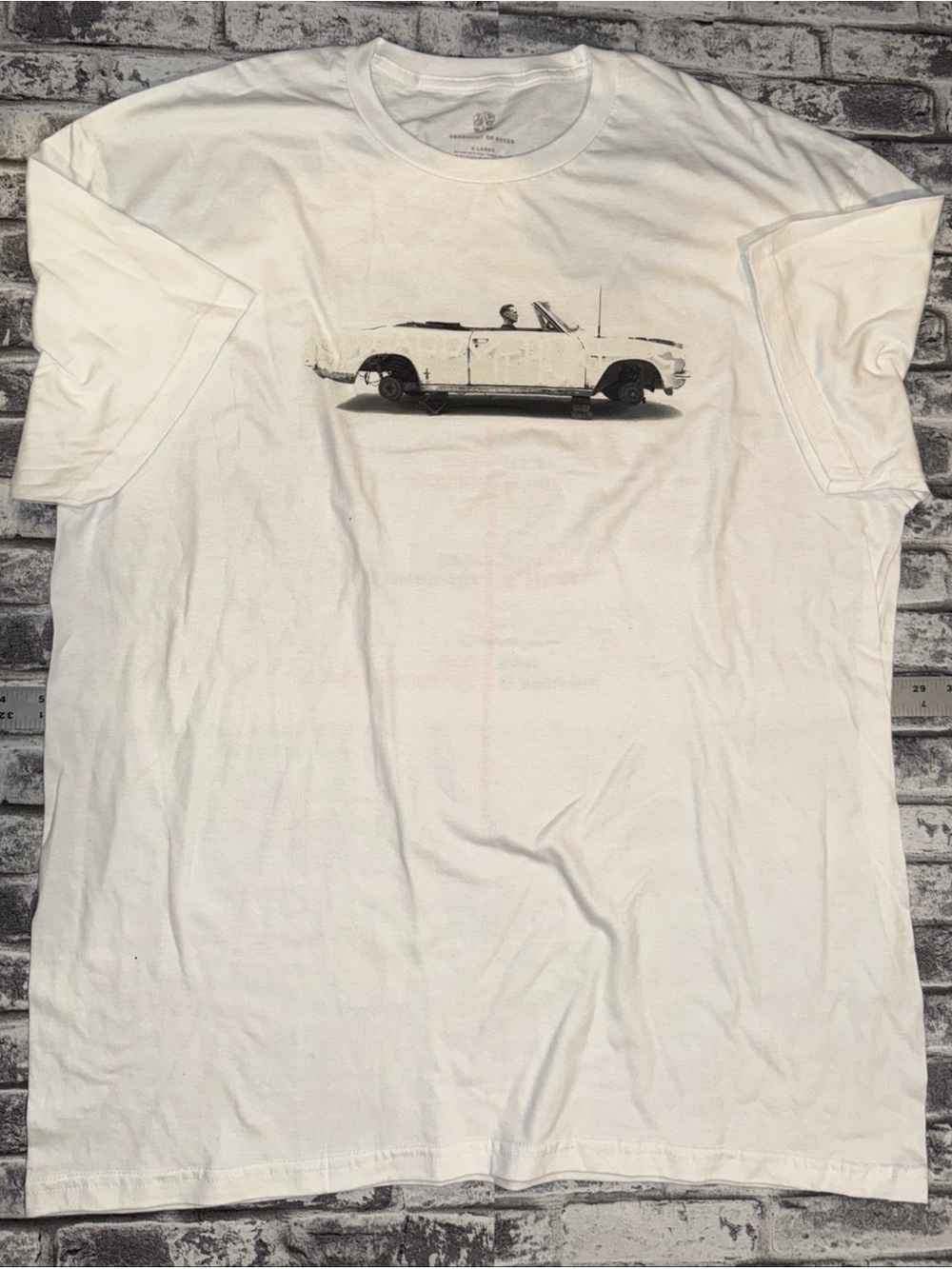 Leon Bridges Ceremony of Roses 2019 Canada Tour Car Graphic T-Shirt - XL